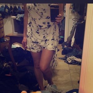 Haute hippie 100% silk shell short set